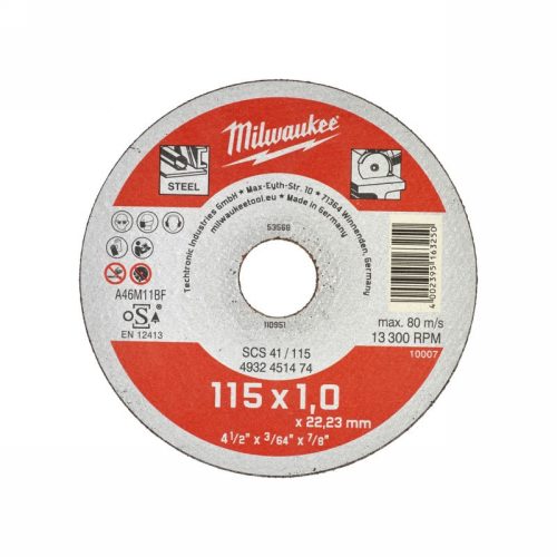 Milwaukee Vágókorong fémre WSCS41/ 115x1mm