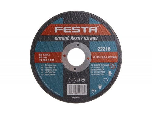 Festa Vágókorong fémre 115x2,5mm