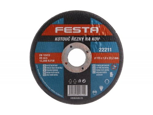 Festa Vágókorong fémre 115x1mm